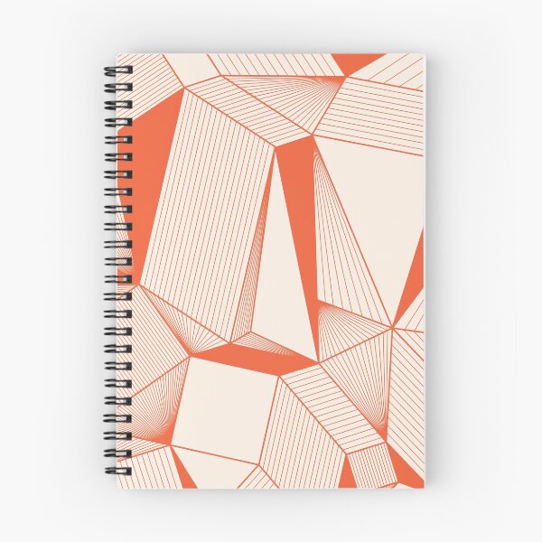 Item preview, Geometric simple background of red lines and triangles on a beige background designed and sold by parkinsmack.