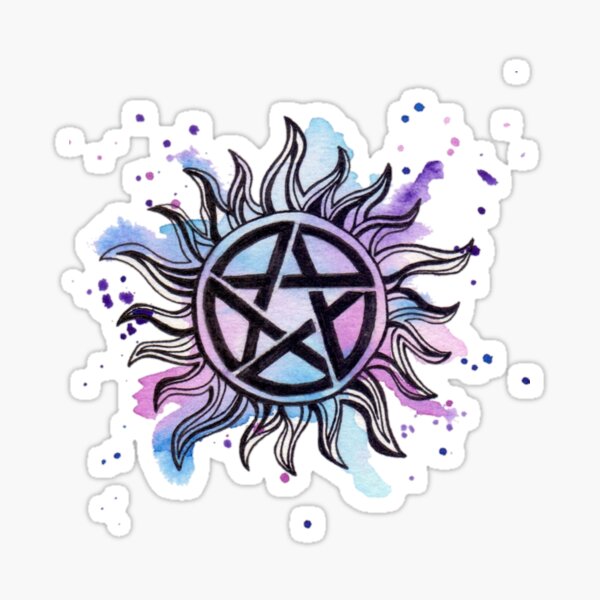 SUPERNATURAL Vinyl Stickers [A] SAM DEAN Anti-Posession SYMBOLS ~  Waterproof