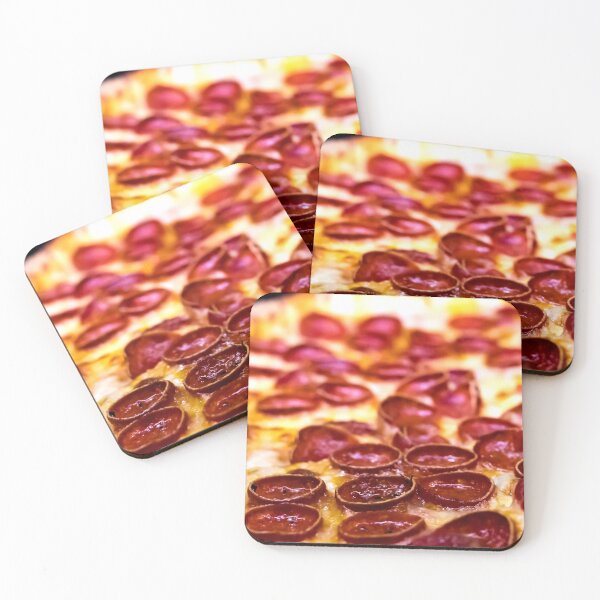 Item preview, Closeup shot of a yummy Pepperoni Pizza designed and sold by Artsy Boulevard.