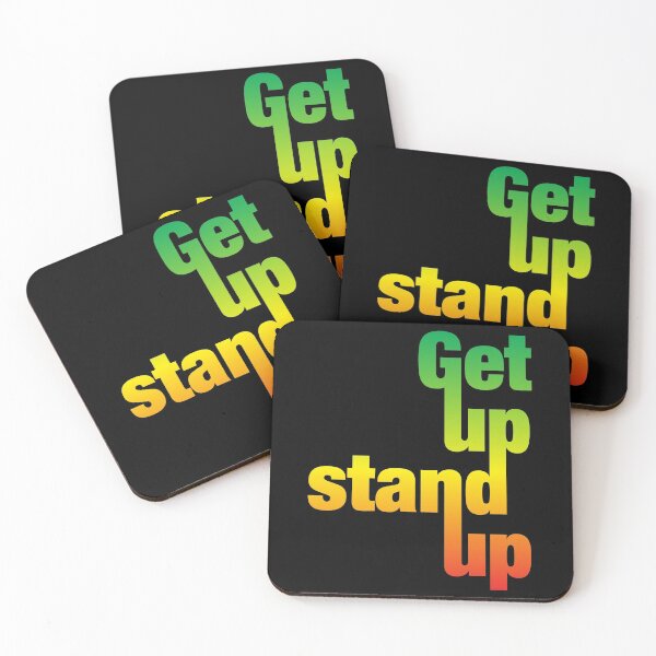 Item preview, Get Up Stand Up - Bob Marley - Reggae music - Motivational quote -  Rasta designed and sold by Xavier Vieira.