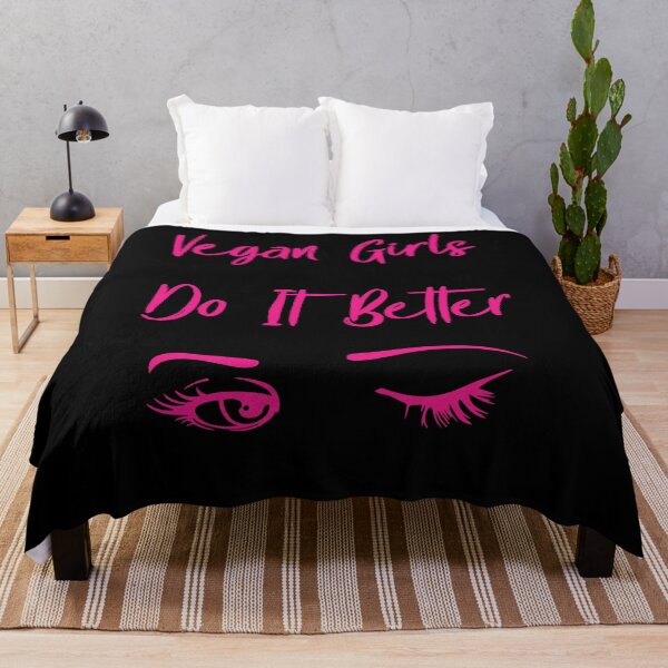 Item preview, Vegan Girls Do It Better in Pink designed and sold by CreativeBel.