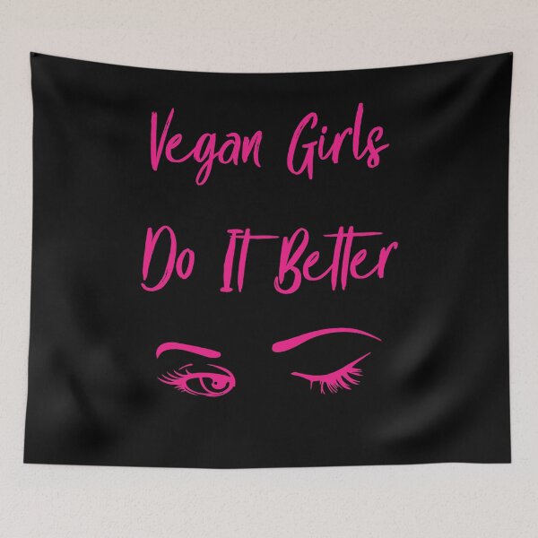 Item preview, Vegan Girls Do It Better in Pink designed and sold by CreativeBel.