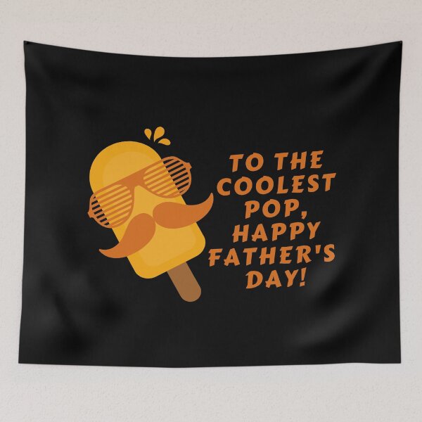 Item preview, To The Coolest Pop, Happy Father's Fay! - Popsicle Ice Cream With Sunglasses And Mustache designed and sold by PandaSoul.