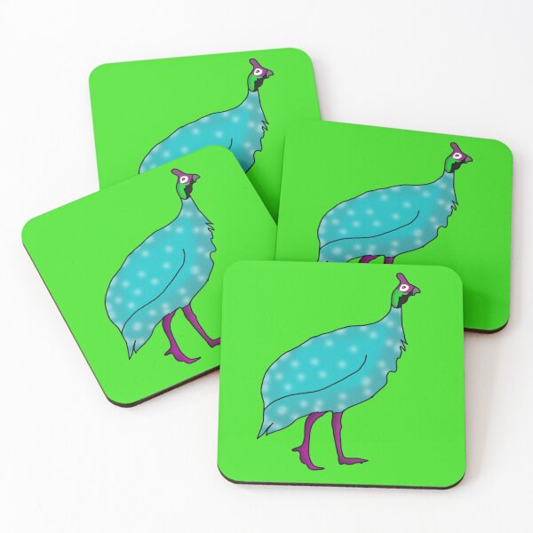 Item preview, Ginny the Fowl Bright Feathers on Green designed and sold by Fun Funky Designs.