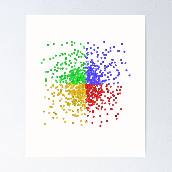 Item preview, Abstract Multi Color Cubizm Art designed and sold by Kadouh.