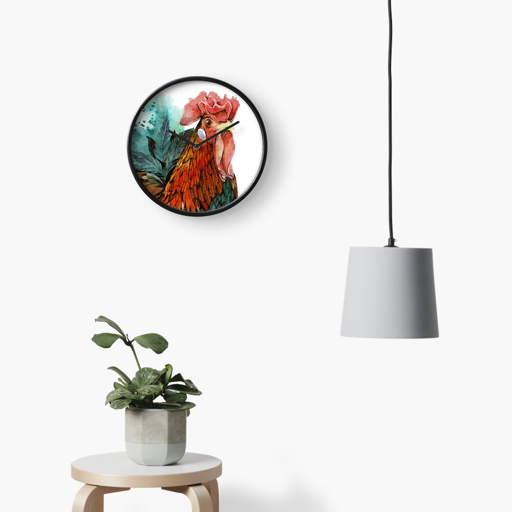 Good Lookin' Rooster (Wim) Clock