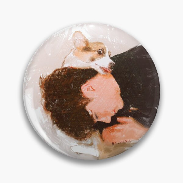 Item preview, Tul Parkorn with Chelsea the Corgi Original Artwork by Vera designed and sold by maxtulbyvera.