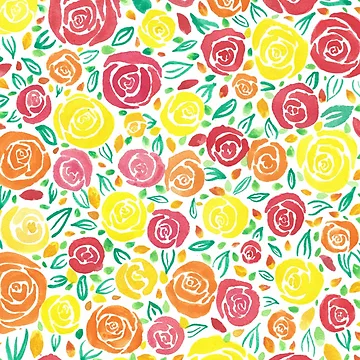 Artwork thumbnail, Flower Power - Spring Roses by isolsworld