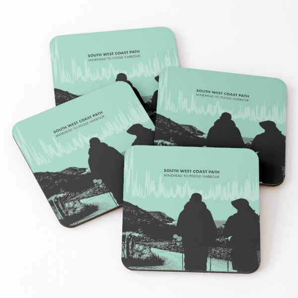 Item preview, The South West Coast Path Elevation Art - Green designed and sold by PilgrimageShop.