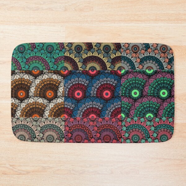 Item preview, Colorful Mandala Florals,Floral patterns designed and sold by cutecrazytshirt.