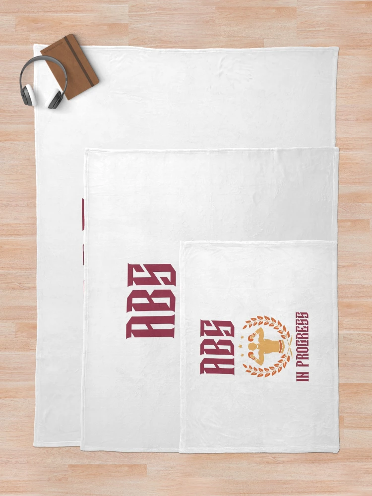 Thumbnail 5 of 6, Throw Blanket, Abs In Progress designed and sold by ThinkAndReflect.