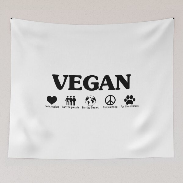 Item preview, Vegan: Compassion, for the people, for the planet, nonviolence, for the animals designed and sold by UNITEES21.