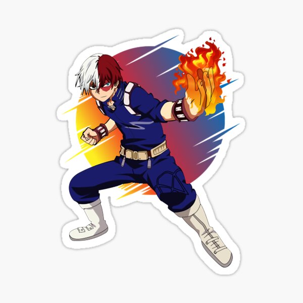 Boku No Hero Academia Shoto Todoroki Sticker For Sale By Katsukihero Redbubble 8233