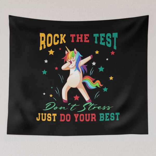 Item preview, Rock The Test Don't Stress Just Do Your Best, Unicorn Babbing designed and sold by Mode Tees.