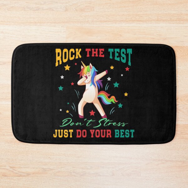 Item preview, Rock The Test Don't Stress Just Do Your Best, Unicorn Babbing designed and sold by Mode Tees.