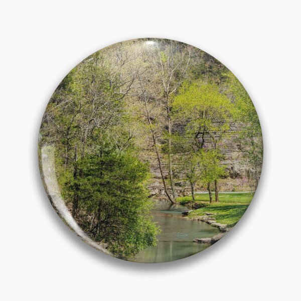 Item preview, Looking Over Dogwood Creek In Spring designed and sold by mljdwhite.