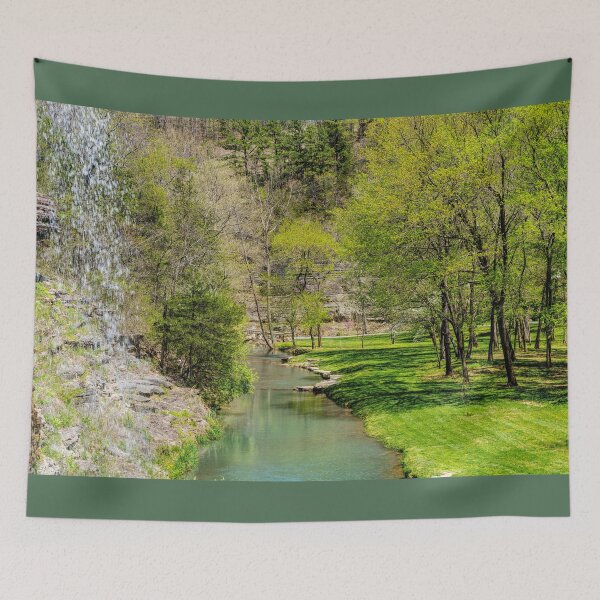 Item preview, Looking Over Dogwood Creek In Spring designed and sold by mljdwhite.