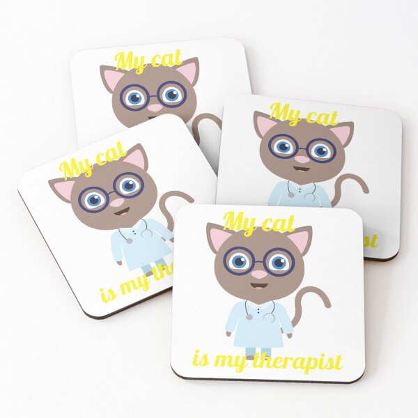 Item preview,  My cat is my therapist. designed and sold by Samvy.