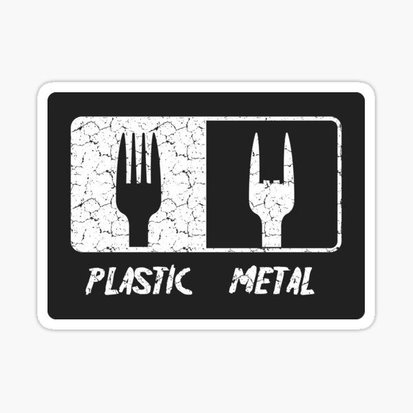 Metal fork Sticker