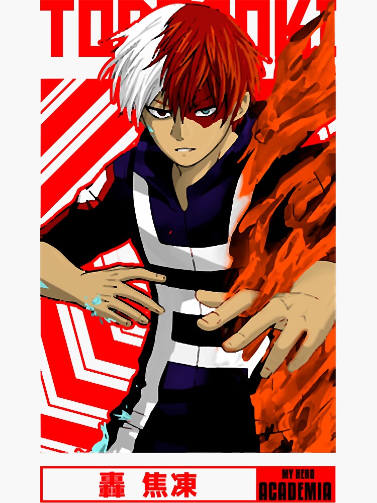 Todoroki My Hero Academia Manga Sticker For Sale By Katsukihero Redbubble 5994