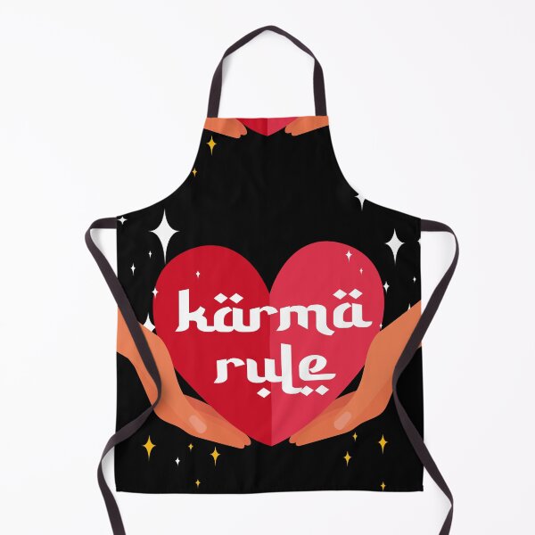 Item preview, Karma Rule - Hebrew Style Love Heart Cupping Hands - Red on Black designed and sold by NoMatterLab.