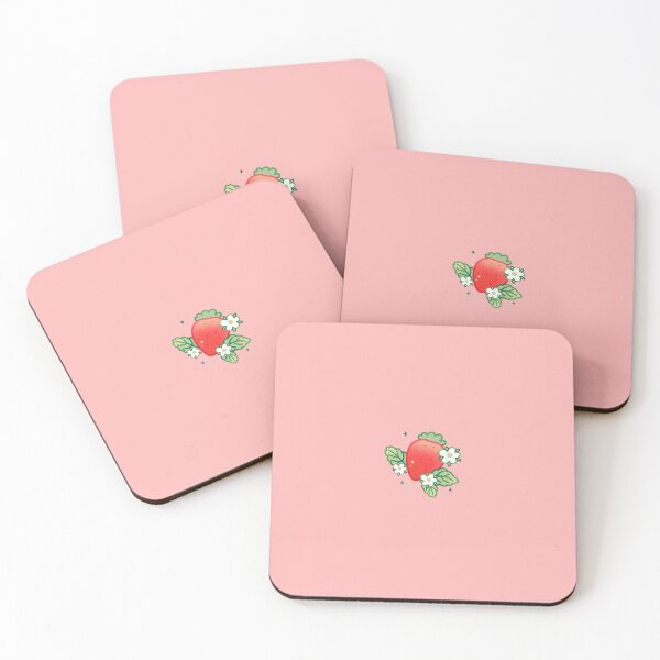 Item preview, cute Glossy pastel strawberry designed and sold by wintershop2021.