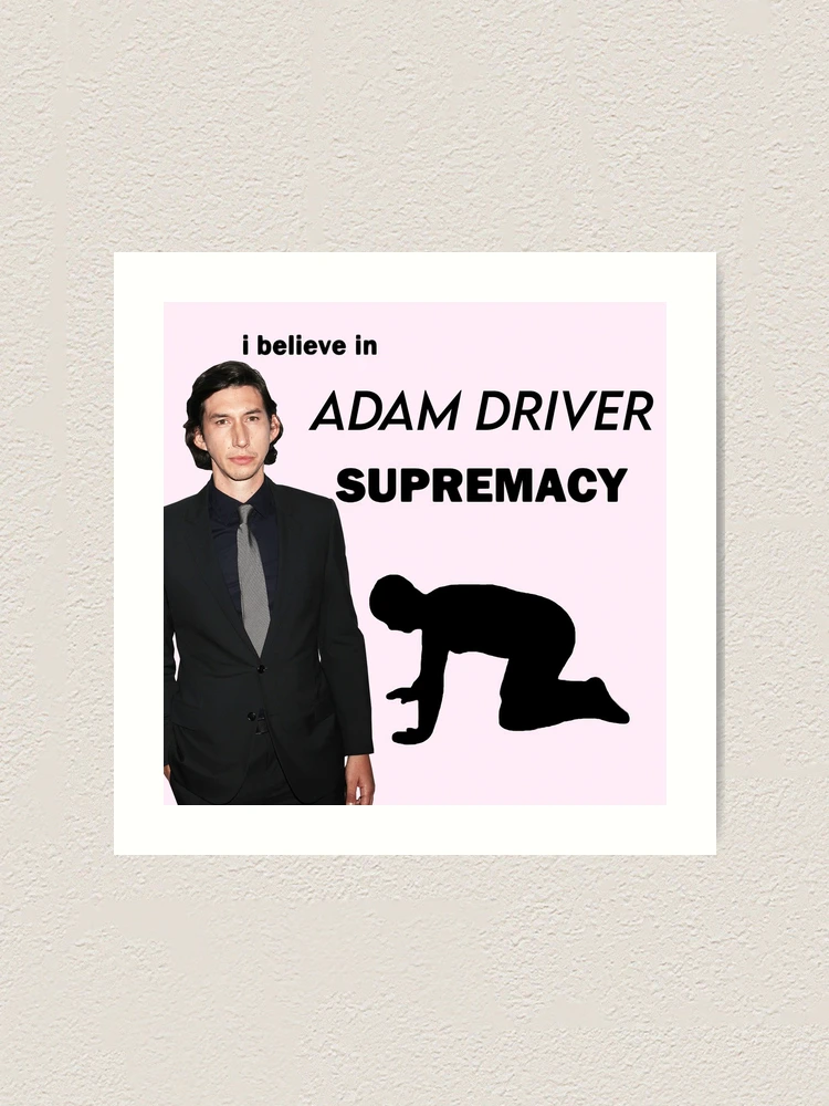 I Believe in Adam Driver Supremacy Meme | Throw Pillow