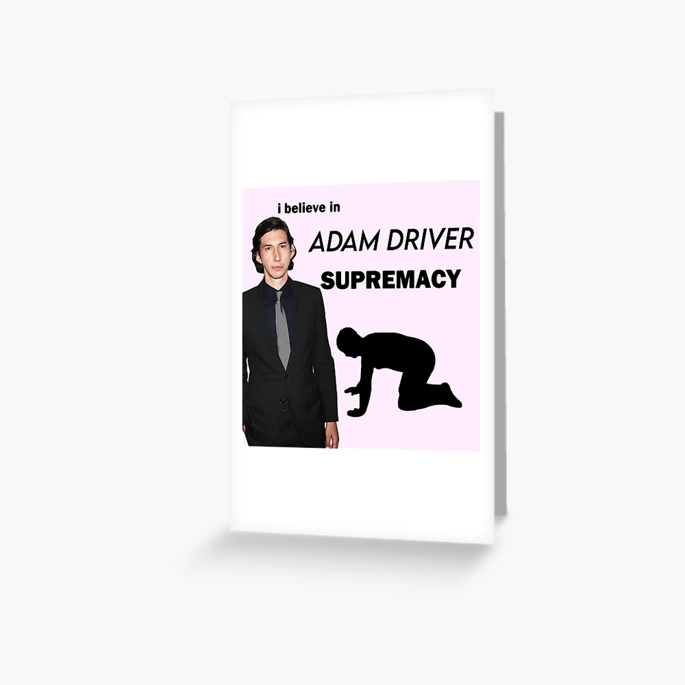 I Believe in Adam Driver Supremacy Meme | Throw Pillow