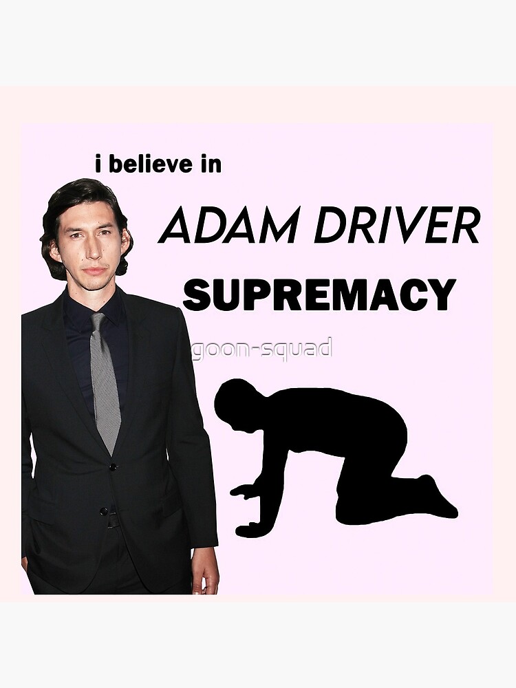 I Believe in Adam Driver Supremacy Meme | Throw Pillow