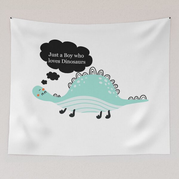 Item preview, Just a Boy who loves Dinosaurs designed and sold by StudioMoesker.