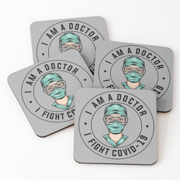 Item preview, I AM A DOCTOR , I FIGHT COVID-19 designed and sold by T-shirtgallery.