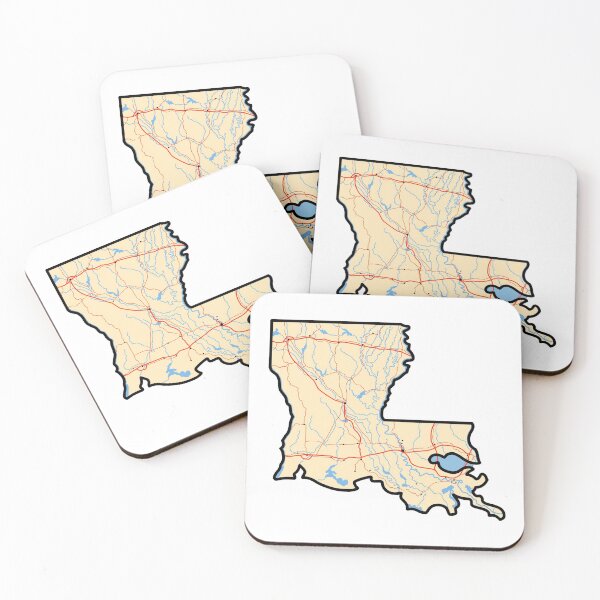 Item preview, Louisiana Map designed and sold by Sarahluue.