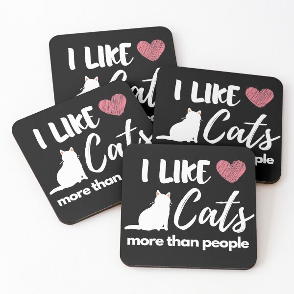 Item preview, I Like Cats More Than People (White) designed and sold by GiveMePaws.