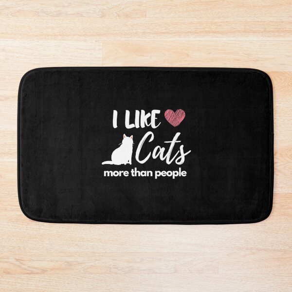 Item preview, I Like Cats More Than People (White) designed and sold by GiveMePaws.