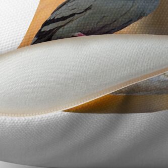 Alternate view of Posing Pigeon Throw Pillow