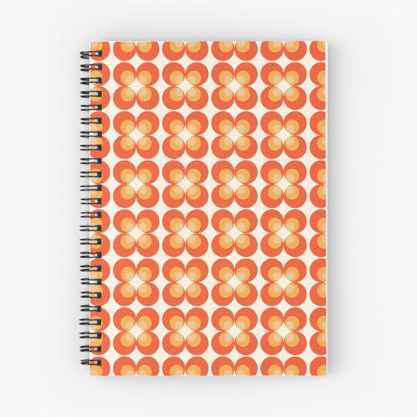 Item preview, Retro Nostalgic 70s Flower Circle in Orange designed and sold by Breurs.