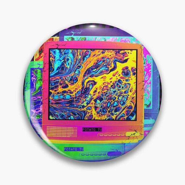 Item preview, POTATO TV RETRO PSYCHEDELIC designed and sold by SenioroPotato.