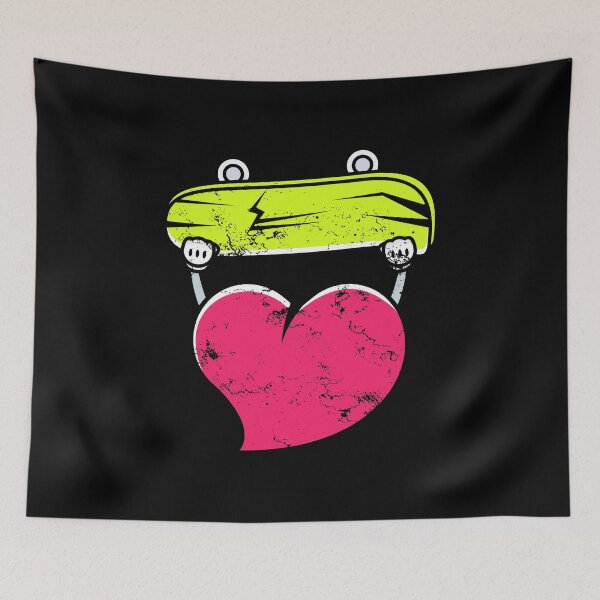 Item preview, Skateboard Heart Tricks Skateparks Valentine Skateboarding Sk8 Half Pipe Boarder Sports Freestyle Exhibition designed and sold by shirti.