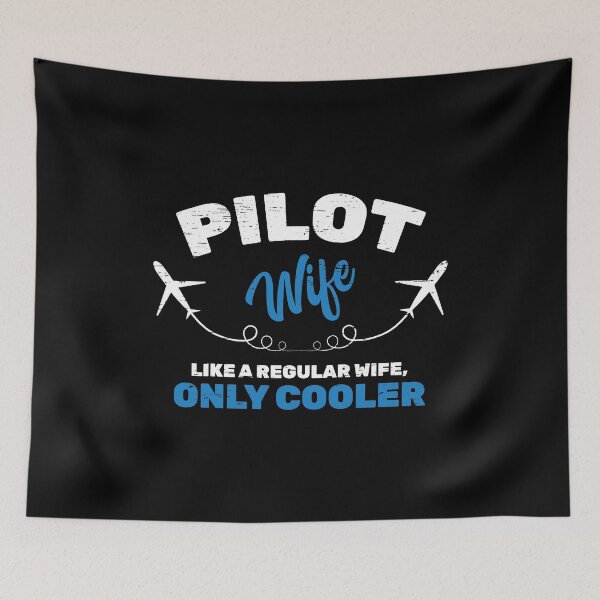 Item preview, Pilot Wife Like A Regular Wife, Only Cooler Navigation Plane Fly Wedding Anniversary Captain Airplane Aviation designed and sold by shirti.