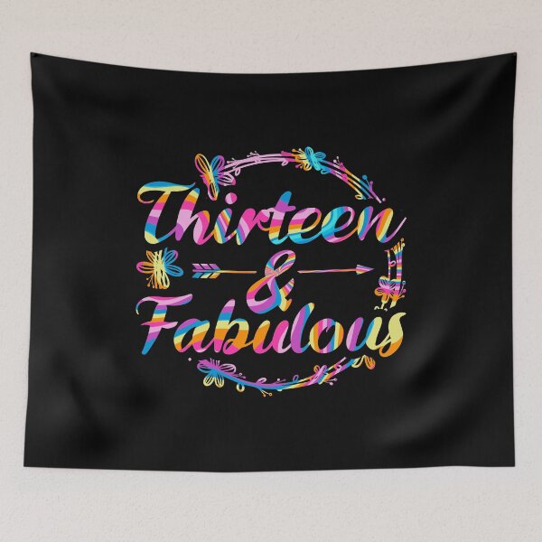 Item preview, Thirteen And Fabulous Birthday Party 13th Teenager Natal Fab 13th Cake Celebrant Blow Years Old Candle Wish Bla designed and sold by shirti.