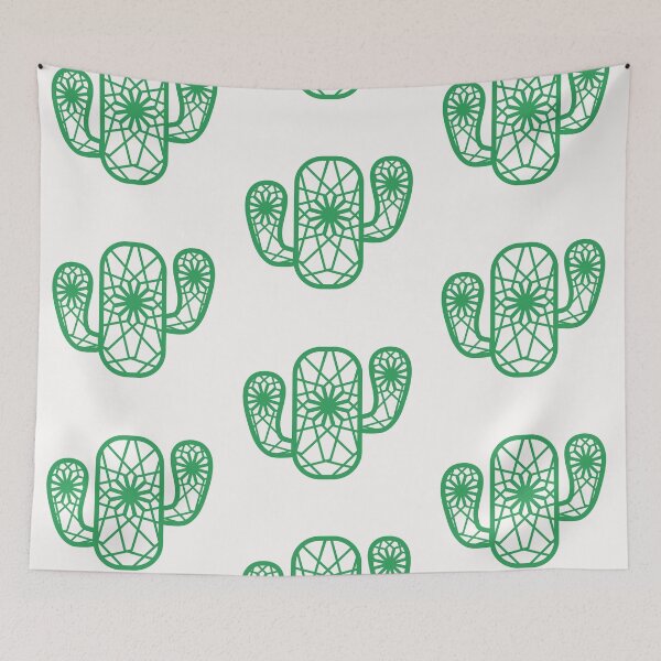 Item preview, Green cactus Cute cactus flower designed and sold by Tanja Dianova.