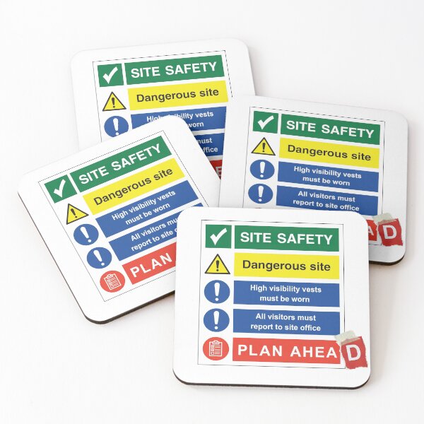 Item preview, Site Safety "Plan Ahead" Sign Not Well Planned designed and sold by NuttyShirt.