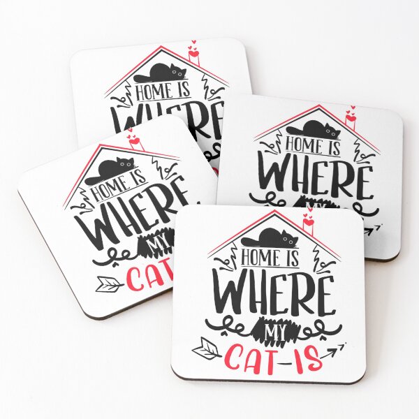 Item preview, Home is where my cat is, cat lover designed and sold by 1DaisyChainLane.