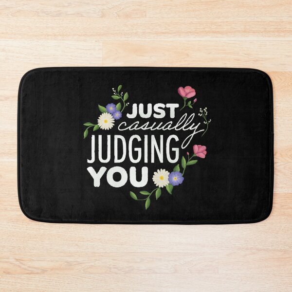 Item preview, Just Casually Judging You - Sarcastic floral lettering designed and sold by FabiolaSantos.