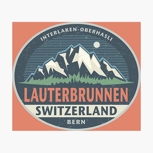 Item preview, Lauterbrunnen, Switzerland designed and sold by studio838.