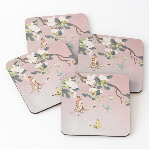 Item preview, Butterflies and pear blossoms E : Minhwa-Korean traditional/folk art designed and sold by minsillust.