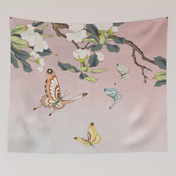 Item preview, Butterflies and pear blossoms E : Minhwa-Korean traditional/folk art designed and sold by minsillust.