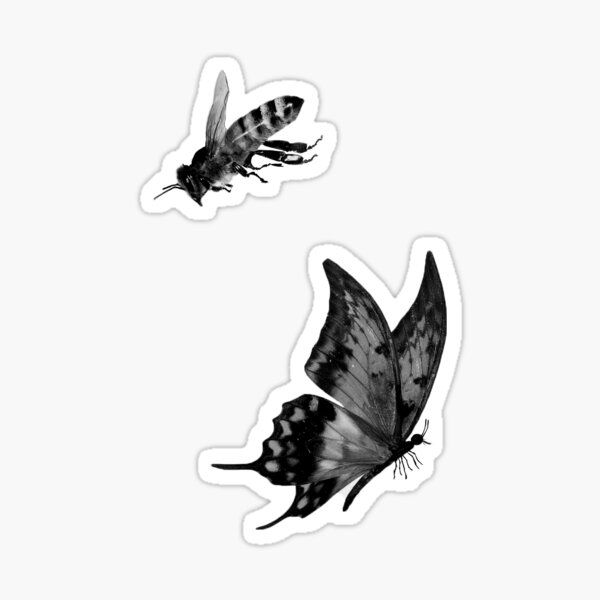 Float Like A Butterfly Sting Like A Bee Sticker For Sale By Luke Baker Sv Redbubble 
