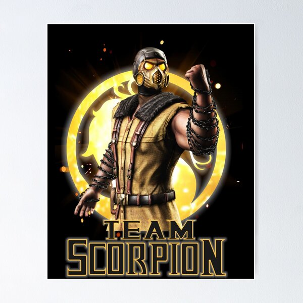 Team Scorpion Fatality Official Mortal Kombat Pro Kompetition Poster for  Sale by pannolinno