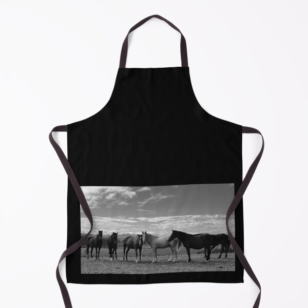 Item preview, Black and white herd of horses designed and sold by Adriana  Simon.